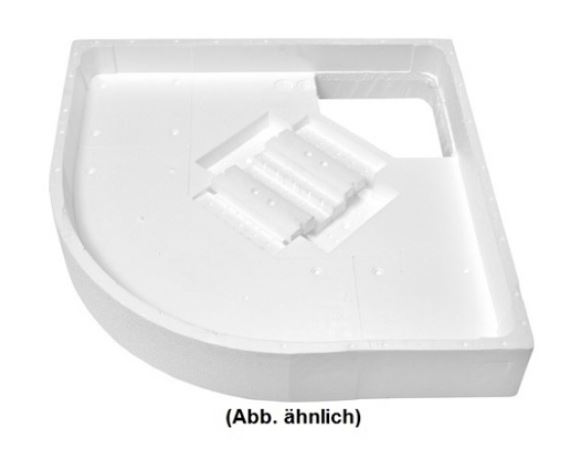 Duschwannenträger Viertelkreis Florida 100x100 Duschtasse