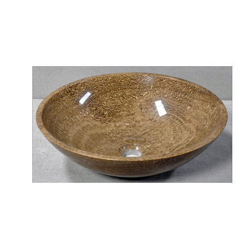 Aufsatzbecken Naturstein GioiaBagno Wooden Yellow