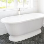 Badewanne freistehend Glanz V+A York Victoria + Albert Mineralguss Freistehende Badewanne Nostalgisch