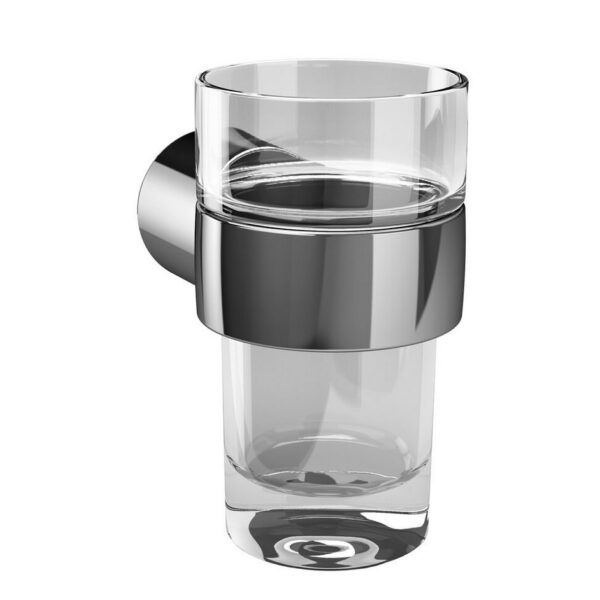 Zahnbürstenbecher Wandmodell Linie Golf klarglas Bad-Accessoires