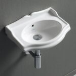 Waschtisch Keramik Arcade B= 37.5 cm weiss glanz Nostalgisch