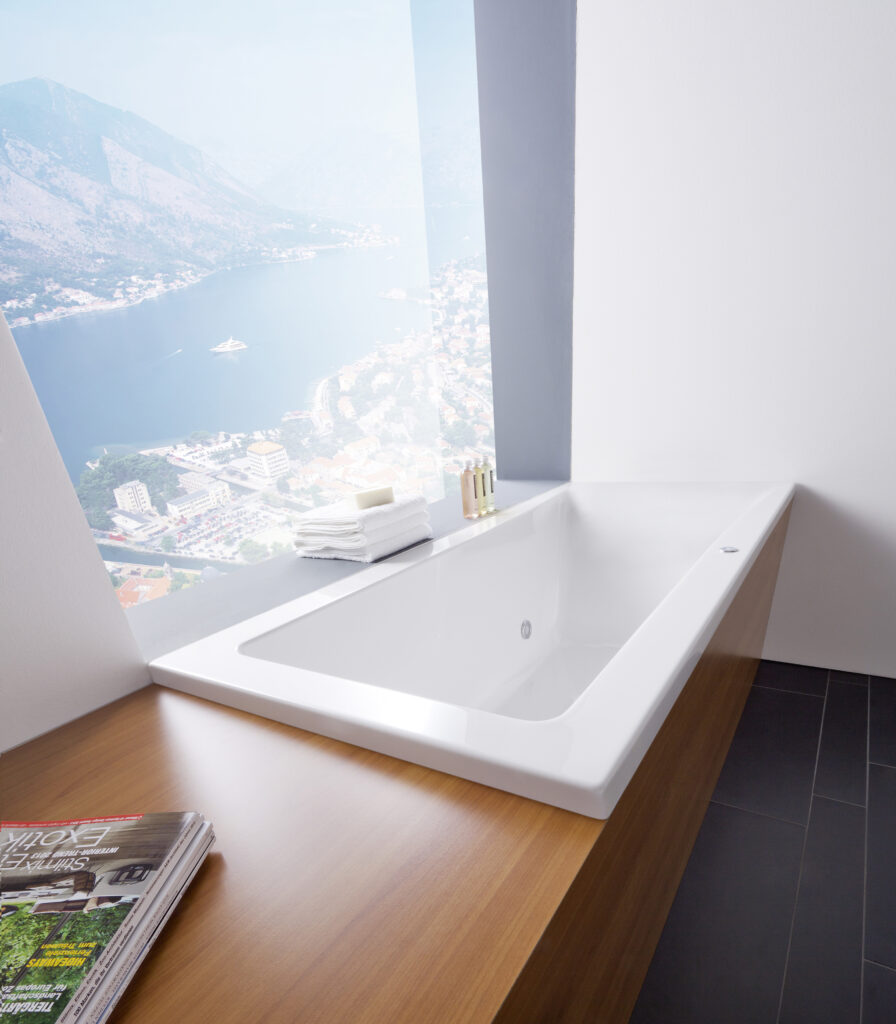 Badewanne Acryl 180x80 Repabad Arosa Ergo Weiss Matt Einbaubadewanne