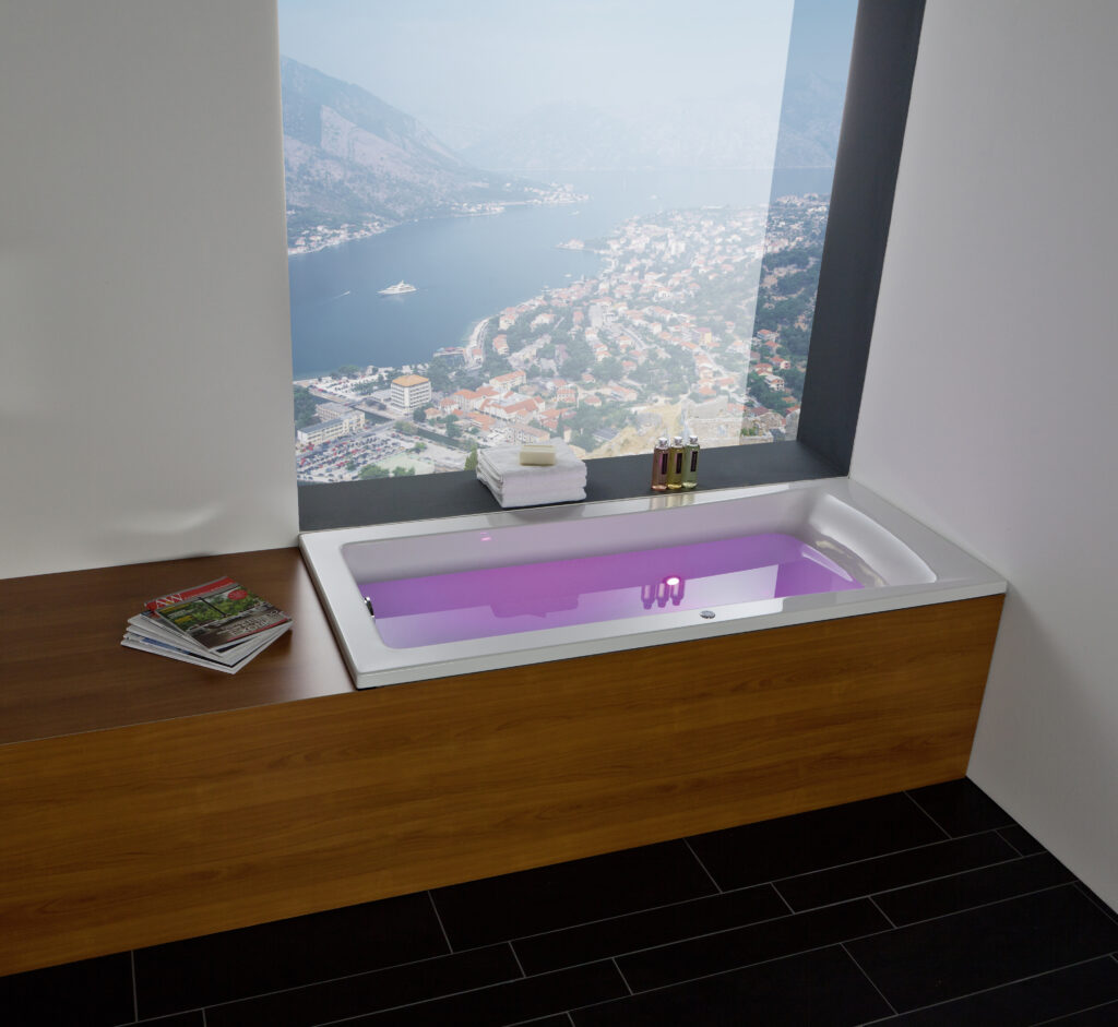 Badewanne Acryl 180x80 Repabad Arosa Ergo Weiss Matt Einbaubadewanne
