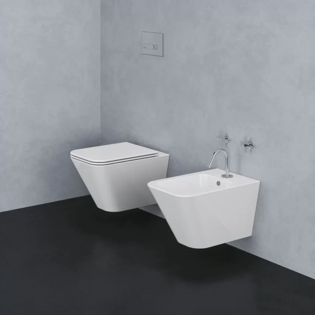 Bidet Wand Azzurra Keramik Linie Build