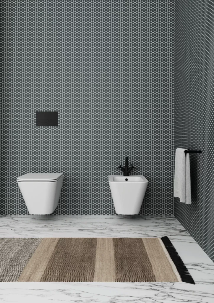 Bidet Wand Azzurra Keramik Linie Build