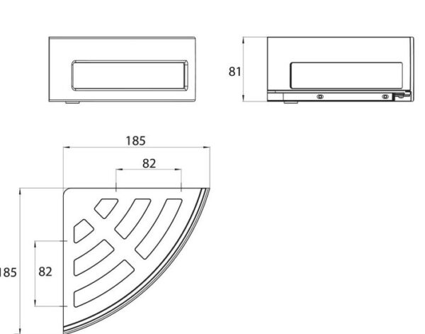 Duschkorb EMCO "System 2" Chrom H=8cm – Bild 3