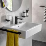 Doppel Glashalter mit Glas EMCO loft black Bad Accessoires