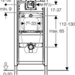 Duofix Geberit Duofix Urinal Verdeckte Steuerung Massskizze