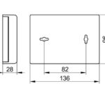Hygienebeutelhalter Keuco Plan Wandmodell Skizze Bad-Accessoires