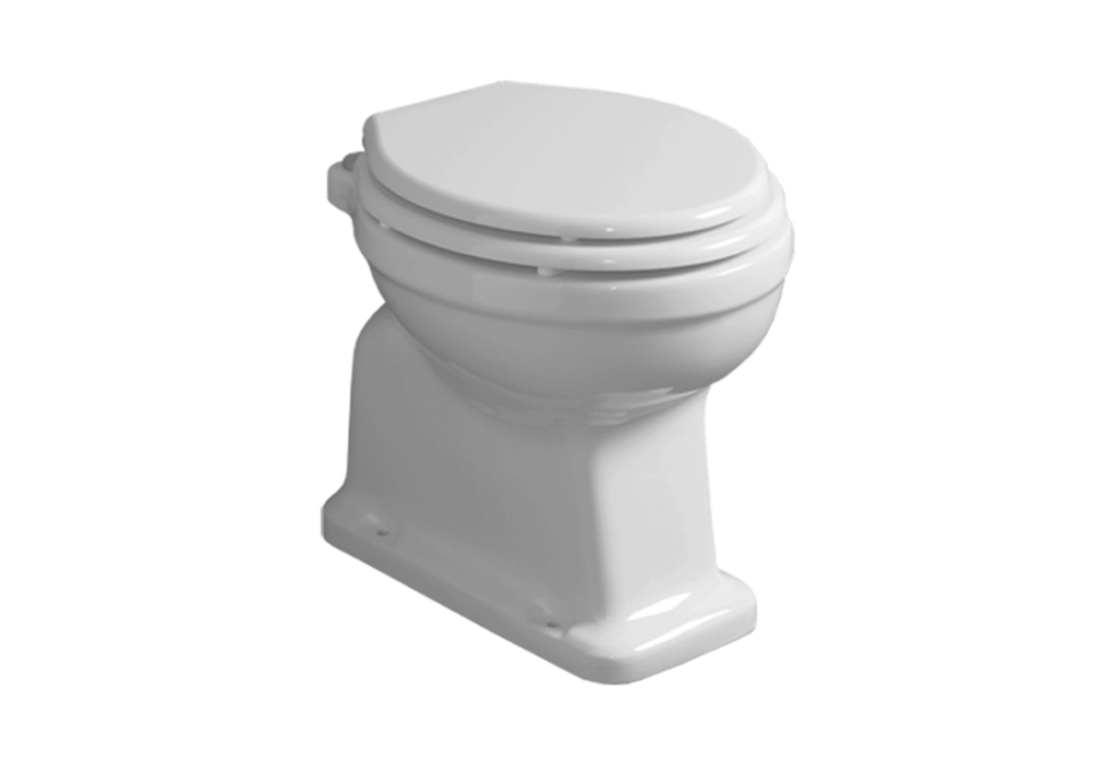 WC Stand Simas Londra Weiss glanz Nostalgisch