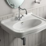 Waschtisch Keramik Londra B= 68 cm weiss glanz Nostalgisch