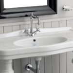 Waschtisch Keramik Simas Londra B= 105 cm weiss glanz Nostalgisch