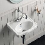 Waschtisch Keramik Londra B=38 cm weiss glanz Nostalgisch