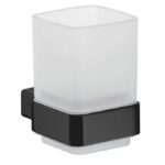 Glashalter mit Glas EMCO EMCO loft black Bad-Accessoires