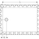Duschwanne Geberit Setaplano 80x100
