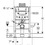 Duofix Geberit Duofix WC OMEGA H=82 Spülkasten
