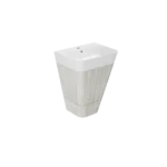 Waschbecken Keramik Azzurra Build 50x50 H65