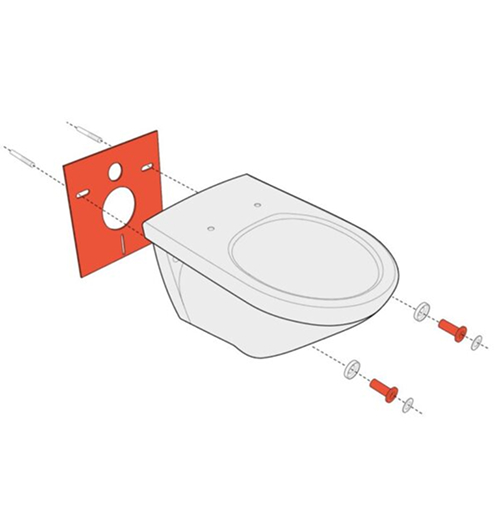 Schallschutzmatte WC HAFNER Schallschutz WC
