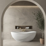 Badewanne freistehend Glanz V+A Seros 165 Ambiente