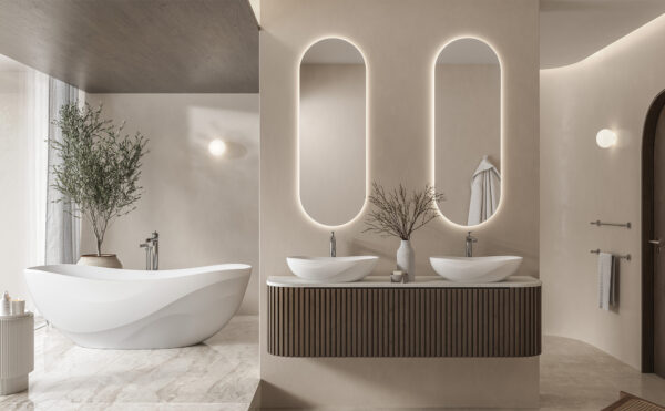 Badewanne freistehend Glanz V+A Seros 165