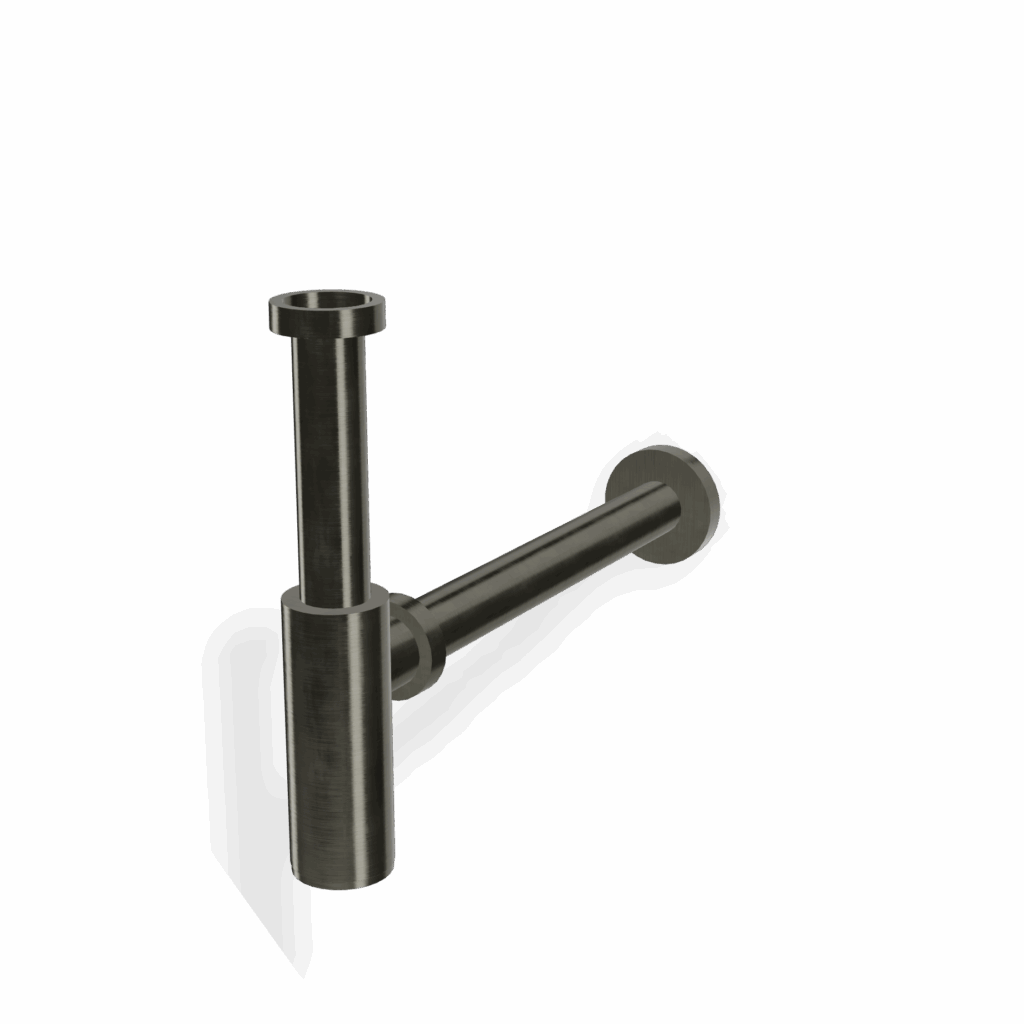Siphon Treemme 150 Chrom Schwarz gebürstet