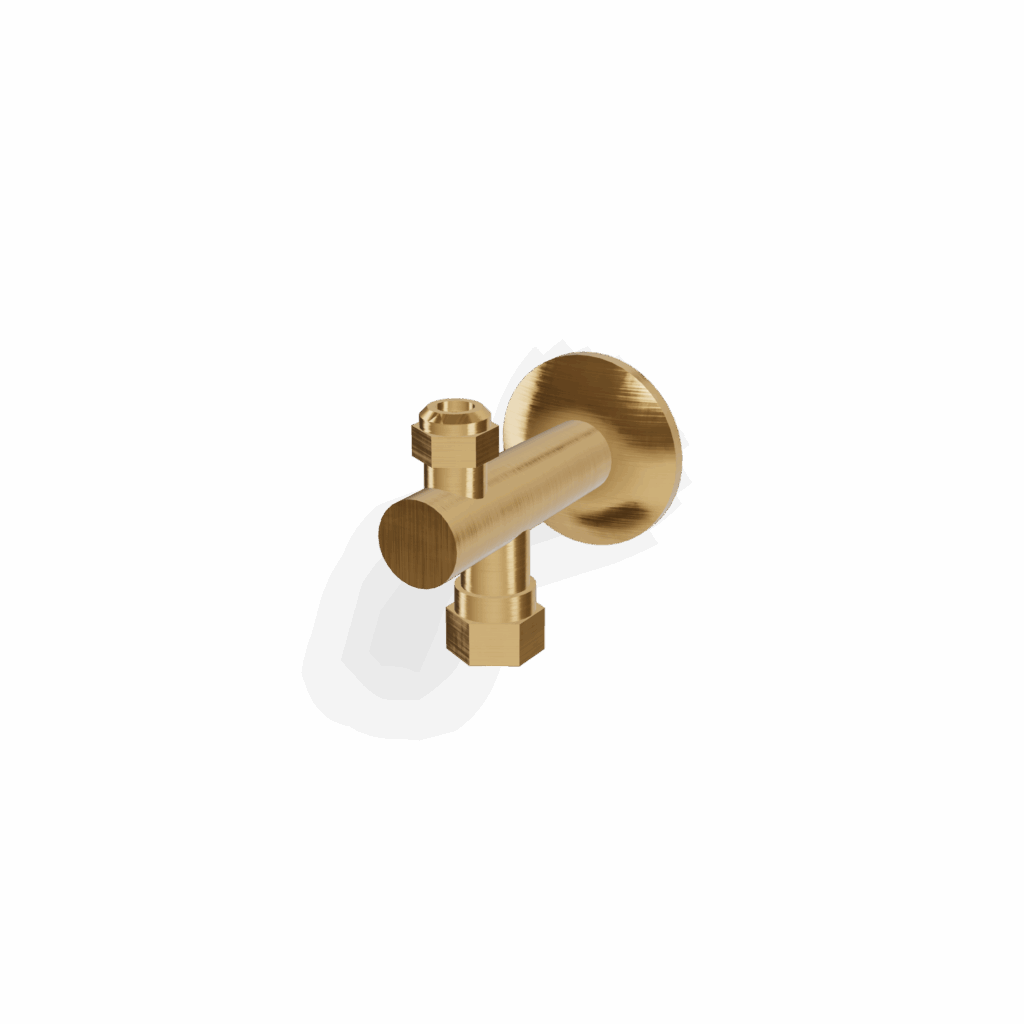 Eckventil Treemme Gold gebürstet