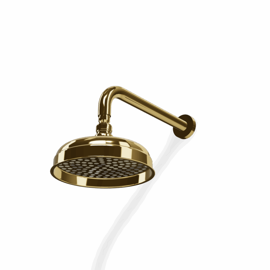 Kopfbrause retro D= 20cm Treemme Romantica Gold glanz
