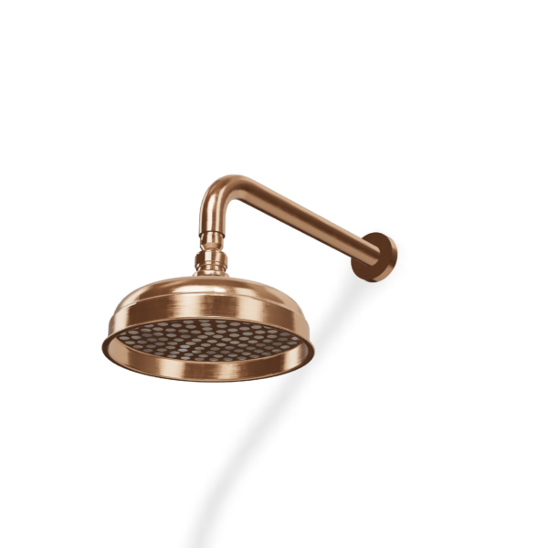 Kopfbrause retro D= 20cm Treemme Romantica Rose gold gebürstet