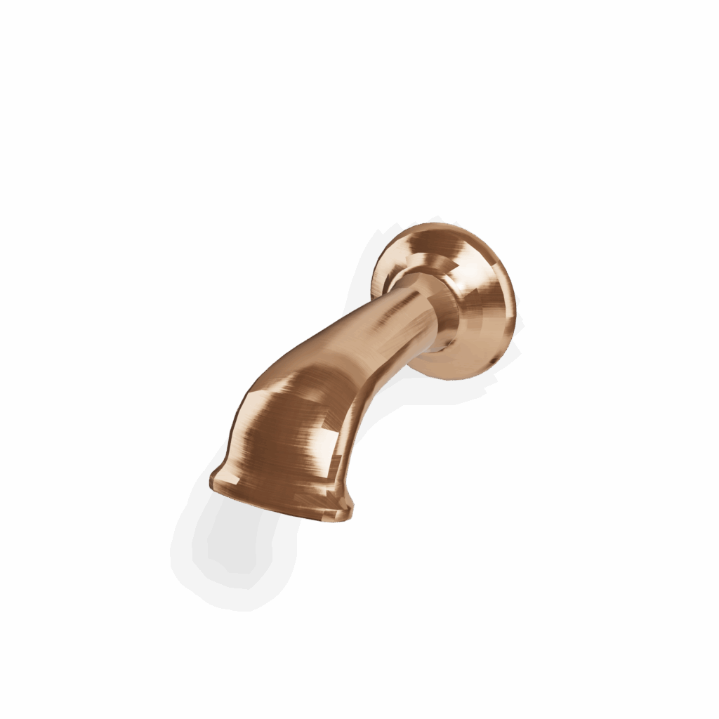 Einlauf Badewanne Treemme Old Italy retro Rose Gold gebürstet