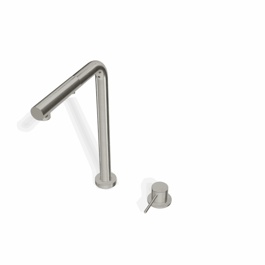 Mischer für Küche Treemme 40 mm Zweiloch Edelstahl