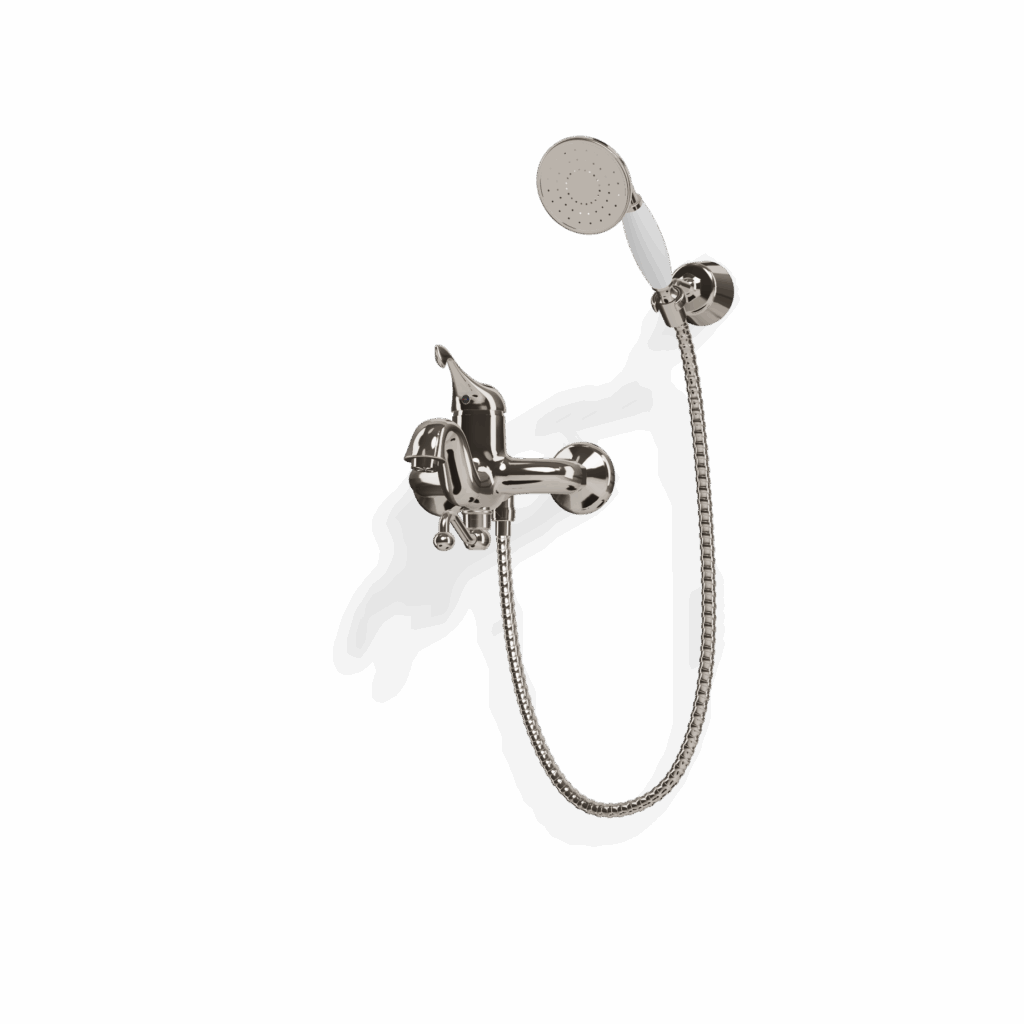 Mischer für Badewanne AP Treemme Piccadilly Retro Chrom Glanz