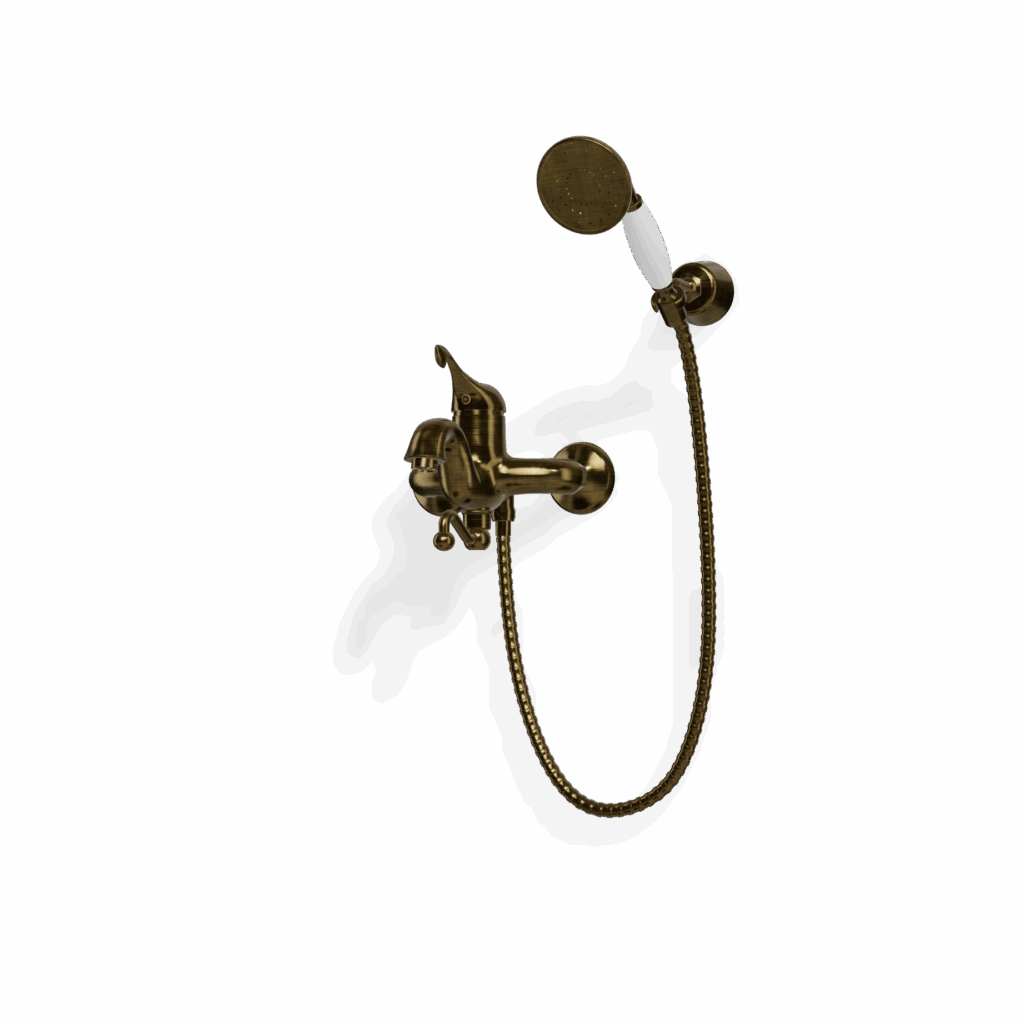 Mischer für Badewanne AP Treemme Piccadilly Retro Bronze gebürstet