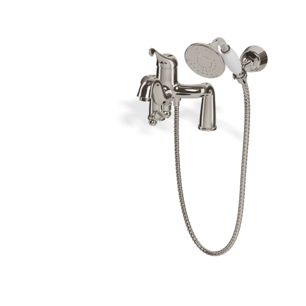 Mischer für Badewanne Randmontage Treemme Piccadilly Retro Chrom Glanz