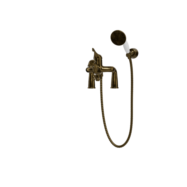 Mischer für Badewanne Randmontage Treemme Piccadilly Retro Bronze gebürstet