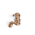 Einhand Mischer für Waschtisch Treemme Piccadilly Retro Rose Gold Gebürstet