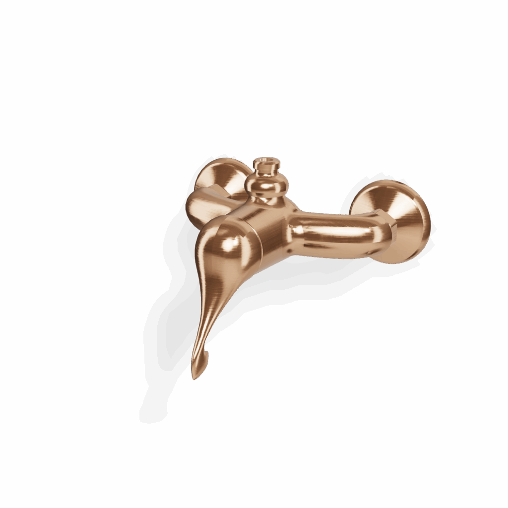 Mischer für Dusche AP Treemme Piccadilly retro Rose Gold gebürstet