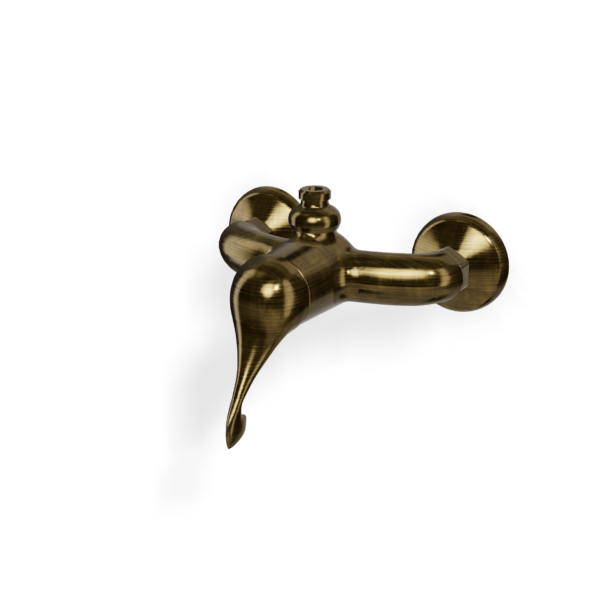 Mischer für Dusche AP Treemme Piccadilly retro Bronze gebürstet