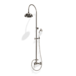 Duschsystem Standbrause mit Mischer Treemme Piccadilly Retro Chrom Glanz