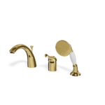 Mischer für Badewanne Randmontage Treemme Piccadilly Retro Gold Glanz