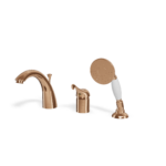 Mischer für Badewanne Randmontage Treemme Piccadilly Retro Rose Gold gebürstet