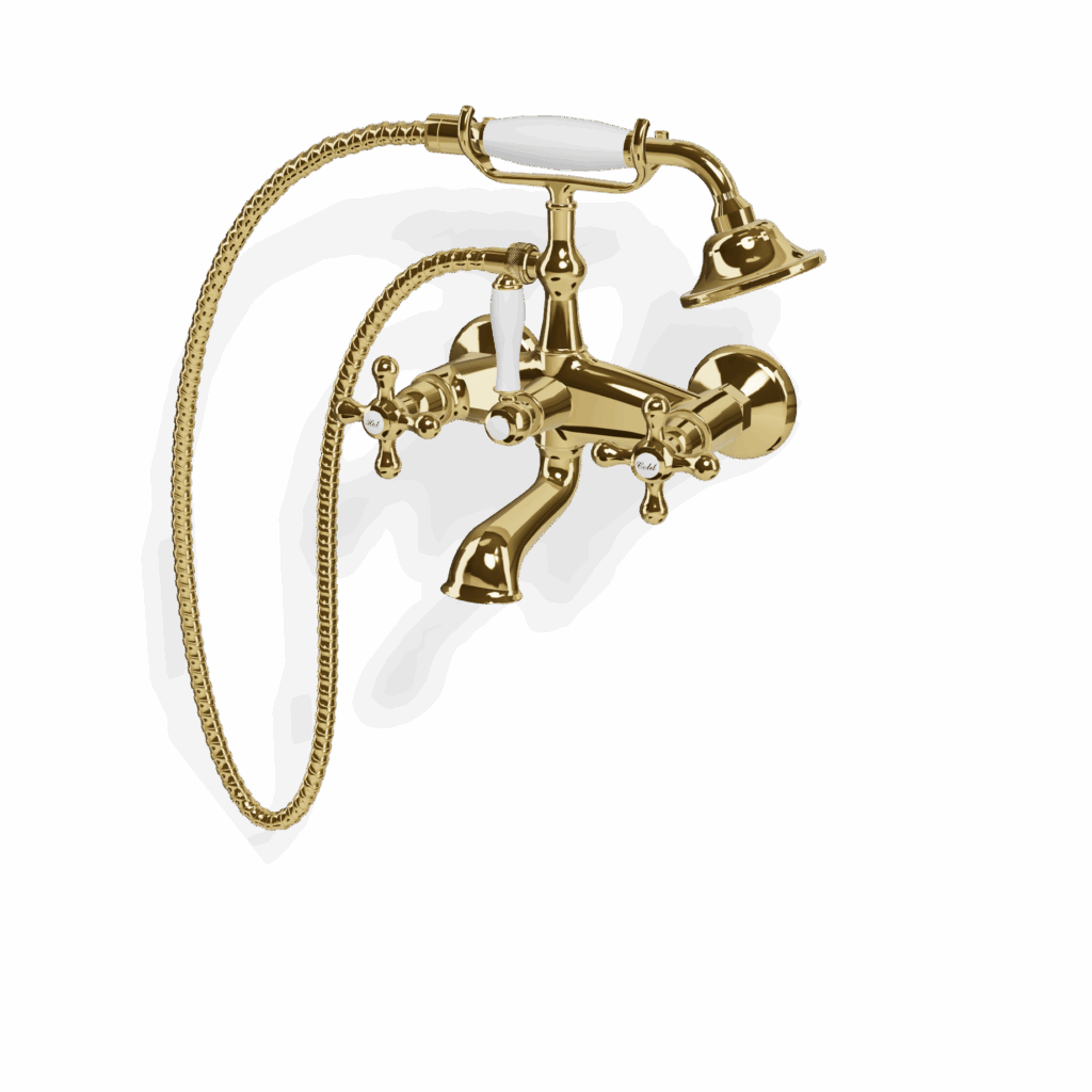 Mischer für Badewanne Treemme Romantica Gold Glanz