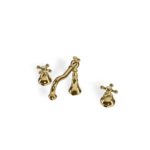 Mischer für Waschtisch Romantica 3 Loch Nostalgisch A18 Gold Glanz