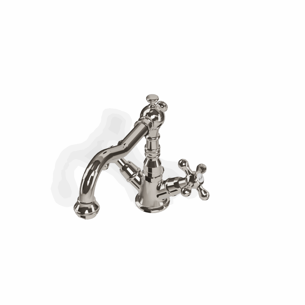 Mischer für Waschtisch Treemme Romantica 2 Griff Stand Retro Chrom Glanz