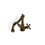 Mischer für Waschtisch Treemme Romantica 2 Griff Stand Retro Bronze gebürstet