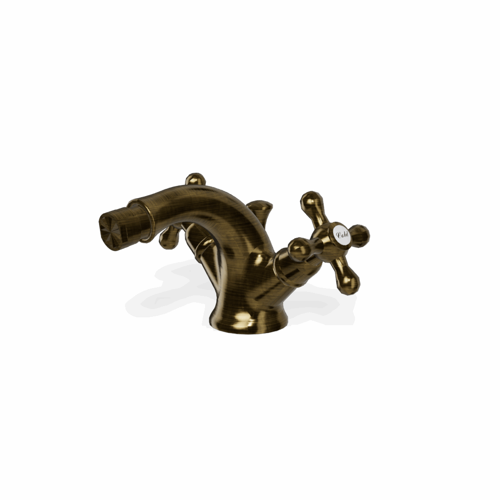 Bidetmischer Treemme Romantica Retro Bronze gebürstet