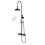 Duschsystem Treemme Romantica Kreuzgriff 20 Nostalgisch Bronze gebürstet