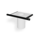 Becherhalter Linie 40 mm Gun-Metal-Black Corian Weiss matt Mineralguss