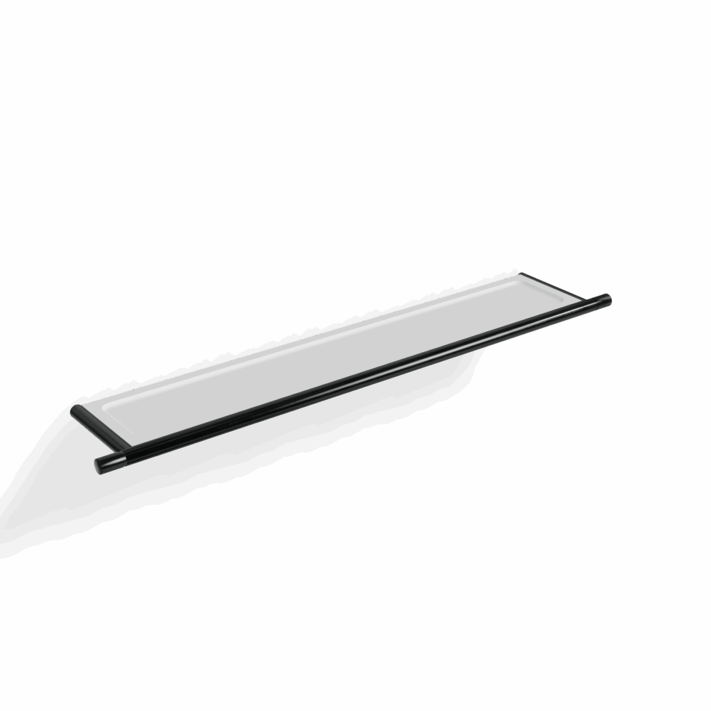 Ablage B = 52 Treemme 40 mm Gun-Metal-Black Corian Weiss matt Mineralguss