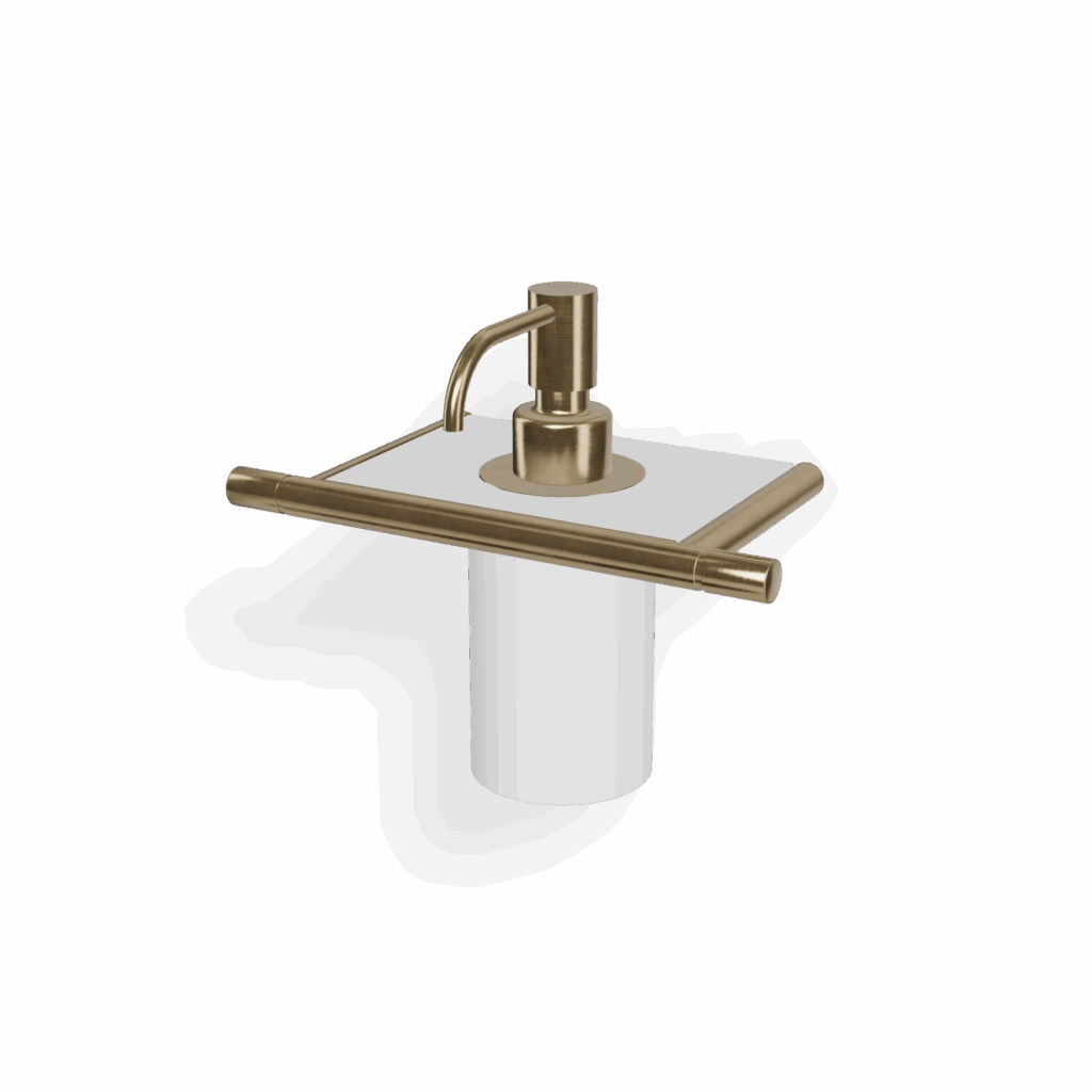 Seifendispenser Edelstahl Linie 40 mm wandmodell Treemme Gold