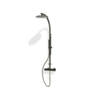 Duschsystem Treemme SHOWERS 25D Chrom Schwarz gebürstet